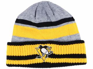 Zimní čepice Pittsburgh Penguins adidas NHL Heathered Grey Beanie