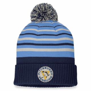 Zimní čepice Pittsburgh Penguins True Classic Beanie with Pom Athletic Navy-Coastal Blue