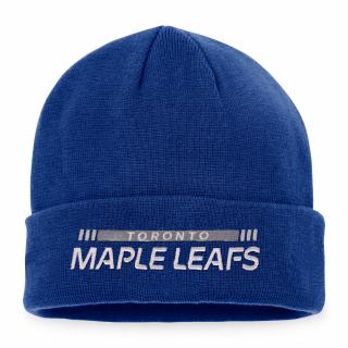 Zimní čepice Toronto Maple Leafs Authentic Pro Game & Train Cuffed Knit Blue Cobalt