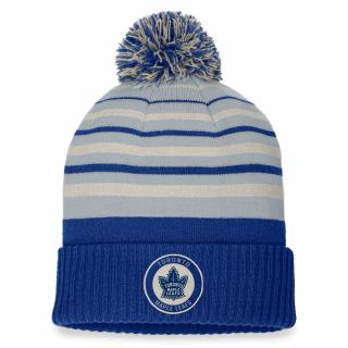 Zimní čepice Toronto Maple Leafs True Classic Beanie with Pom Blue Cobalt-Natural