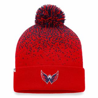 Zimní čepice Washington Capitals Iconic Gradiant Beanie Cuff with Pom Athletic Red-Athletic Navy