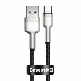 Baseus Cafule Metal USB kabel - USB-C / QC / SCP / 0,25m / 4A / 40W černý CATJK-01