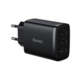 Baseus nabíječka 3x USB / 17W / CCXJ020101 / černá