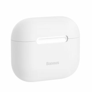 Baseus Super Thin silikonové pouzdro pro Apple AirPods 3 white / bílé