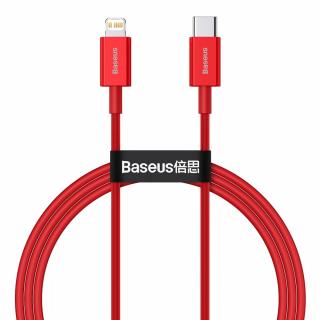 Baseus Superior CATLYS-A09 kabel USB-C PD / Apple Lightning 20W / 1m / červený