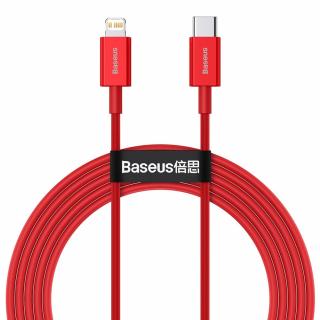 Baseus Superior CATLYS-C09 kabel USB-C PD / Apple Lightning 20W / 2m / červený