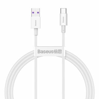 Baseus Superior CATYS-02 USB kabel - USB-C / 1m / 6A / 66W bílý