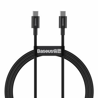 Baseus Superior kabel USB-C PD / USB-C PD / FCP/ QC / 100W / 5A / 20V / 1m černý