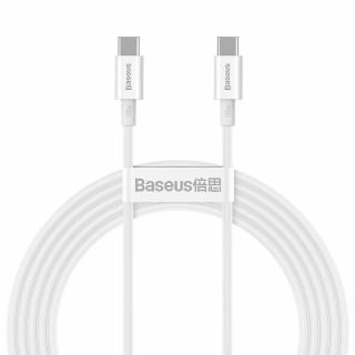 Baseus Superior kabel USB-C PD / USB-C PD / FCP/ QC / 100W / 5A / 20V / 2m bílý