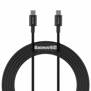 Baseus Superior kabel USB-C PD / USB-C PD / FCP/ QC / 100W / 5A / 20V / 2m černý