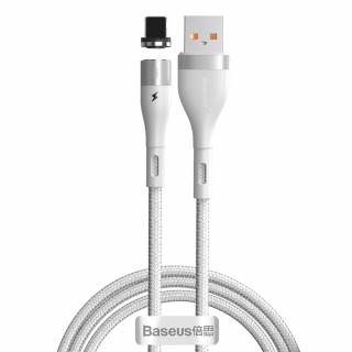 Baseus Zinc CALXC-K02 magnetický USB kabel - iPhone lightning 1m / 2,4A bílý