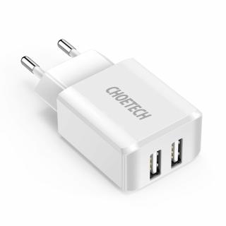 Choetech C0030 nabíječka do sítě 2x USB / 10W / 2A / bílá