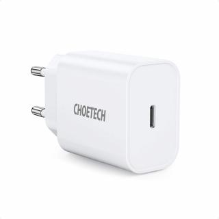 Choetech PD5005-EU nabíječka do sítě USB-C PD / 20W / 3A / bílá