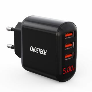 Choetech Q5009-EU nabíječka do sítě 3x USB / 3,4A černá