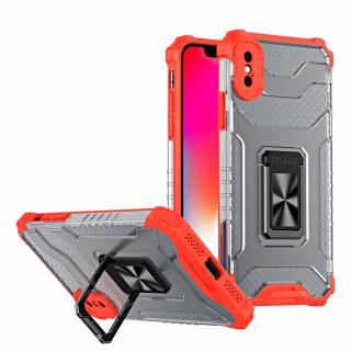 Crystal Ring Case pouzdro / kryt se stojánkem pro iPhone X / Xs červená