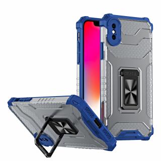 Crystal Ring Case pouzdro / kryt se stojánkem pro iPhone X / Xs modrá