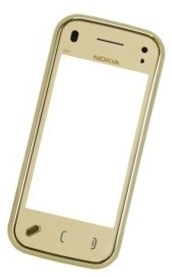 Dotyková deska + sklíčko + přední kryt pro NOKIA N97 mini gold - originál