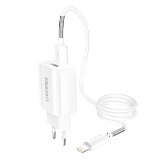 Dudao A2EU nabíječka do sítě 2x USB 5V / 2,4A + kabel Apple Lightning bílá