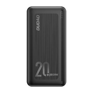 Dudao K12PQ+ PowerBanka 2xUSB + USB-C PD 20W / QC 3.0 20000mAh černá