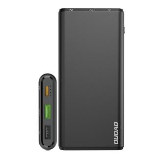 Dudao K12PQ_B PowerBanka USB-C PD / 2x USB / QC 3.0 / 18W / 10000mAh / černá