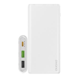 Dudao K12PQ_W PowerBanka USB-C PD / 2x USB / QC 3.0 / 18W / 10000mAh / bílá