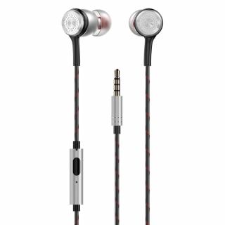 Dudao X12 PRO handsfree sluchátka iOS / Android - univerzální 3,5mm jack stříbrné