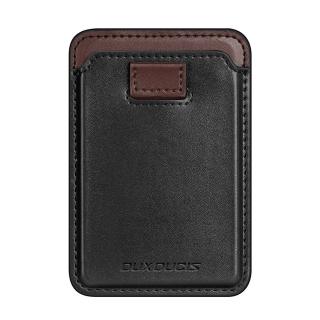 Dux Ducis MagSafe Leather Wallet / ECO kožená peněženka / RFID Block / černá