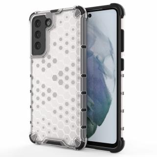 HoneyComb Armor Case odolné pouzdro pro Samsung G990 Galaxy S21 FE clear white