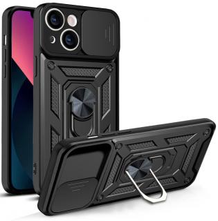 Hybrid Armor CAMSHIELD / odolné pouzdro / kryt 4v1 / pro Apple iPhone 13 (6,1 ) / černé