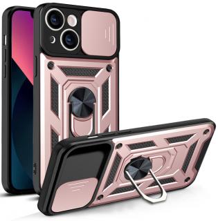 Hybrid Armor CAMSHIELD / odolné pouzdro / kryt 4v1 / pro Apple iPhone 13 (6,1 ) / růžové