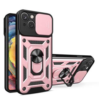 Hybrid Armor CAMSHIELD / odolné pouzdro / kryt 4v1 / pro Apple iPhone 14 (6,1 ) / růžové