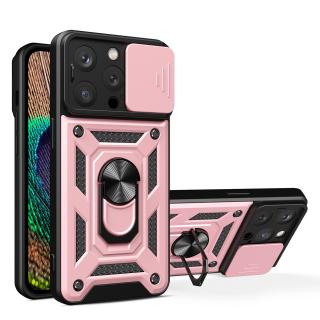 Hybrid Armor CAMSHIELD / odolné pouzdro / kryt 4v1 / pro Apple iPhone 14 PRO 6,1  / růžové