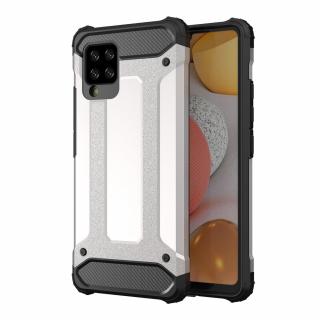 Hybrid Armor Case odolné pouzdro pro Samsung Galaxy A42 5G stříbrné