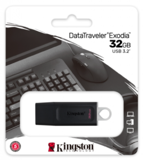 Kingston Exodia DTX/32GB USB 3.2 Flash disk 32GB černý