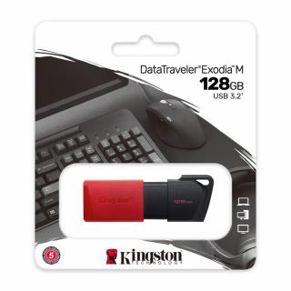Kingston Exodia M DTXM / 128GB USB 3.2 Flash disk 128GB černá / červená