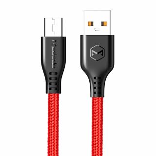 MCDODO CA-5162 kabel Micro USB / 1m / 2,4A červený