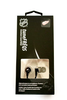 NHL handsfree sluchátka 3,5m jack - Detroit Red Wings - LXG-11112 - černé