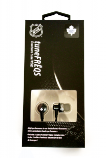 NHL handsfree sluchátka 3,5m jack - Toronto Maple Leafs - LXG-11117 - černé