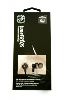 NHL handsfree sluchátka 3,5m jack - Vancouver Canucks - LXG-11139 - černé