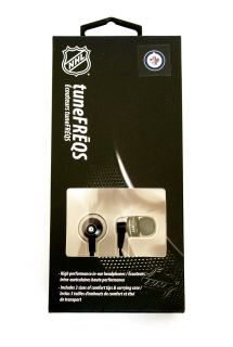 NHL handsfree sluchátka 3,5m jack - Winnipeg Jets - LXG-11124 - černé