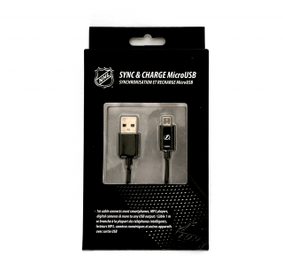 NHL LGX-11236 micro USB datový / dobíjecí USB kabel - Tampa Bay Lightning
