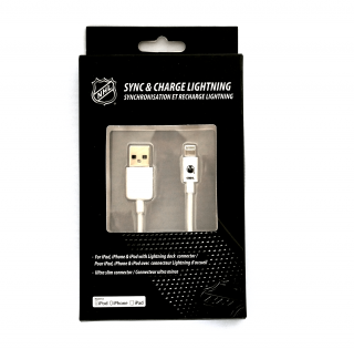 NHL lightning datový / nabíjecí USB kabel pro iPhone / MFI - Edmonton Oilers - LGX-11226