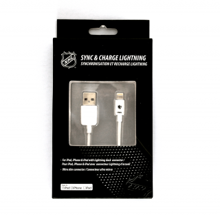 NHL lightning datový / nabíjecí USB kabel pro iPhone / MFI - San Jose Sharks - LGX-11228