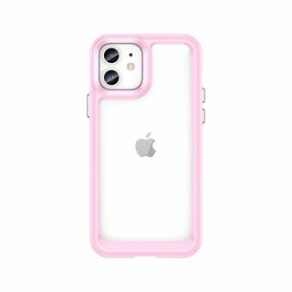 Outer Space case pouzdro / kryt pro Apple iPhone 12 (6,1 ) clear / pink