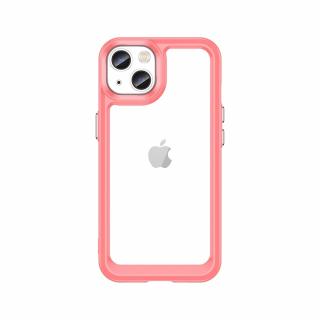 Outer Space case pouzdro / kryt pro Apple iPhone 13 (6,1 ) clear / red