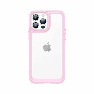 Outer Space case pouzdro / kryt pro Apple iPhone 13 PRO (6,1 ) clear / pink