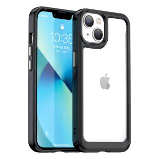 Outer Space case pouzdro / kryt pro Apple iPhone 14 Plus (6,7 ) clear / black