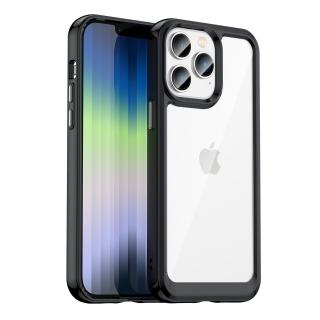 Outer Space case pouzdro / kryt pro Apple iPhone 14 PRO (6,1 ) clear / black