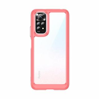 Outer Space case pouzdro / kryt pro Xiaomi RedMi NOTE 11 / NOTE 11S clear / red