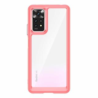 Outer Space case pouzdro / kryt pro Xiaomi RedMi NOTE 11 PRO clear / red